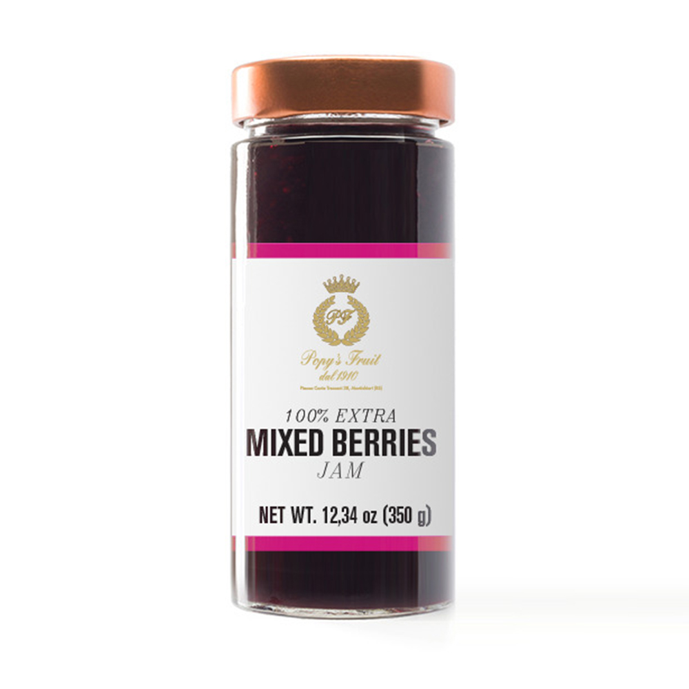 100% Extra Mixed Berries Jam 12,34 oz – Popy’s Fruit