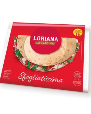 Piadina Sfogliatissima 350gr – 12,34 oz (3pcs) – Loriana