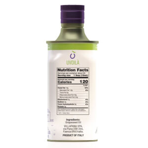 UVOILA’ Grapeseed Oil 16.9 Fl OZ – 500 ml – Villapana Spa