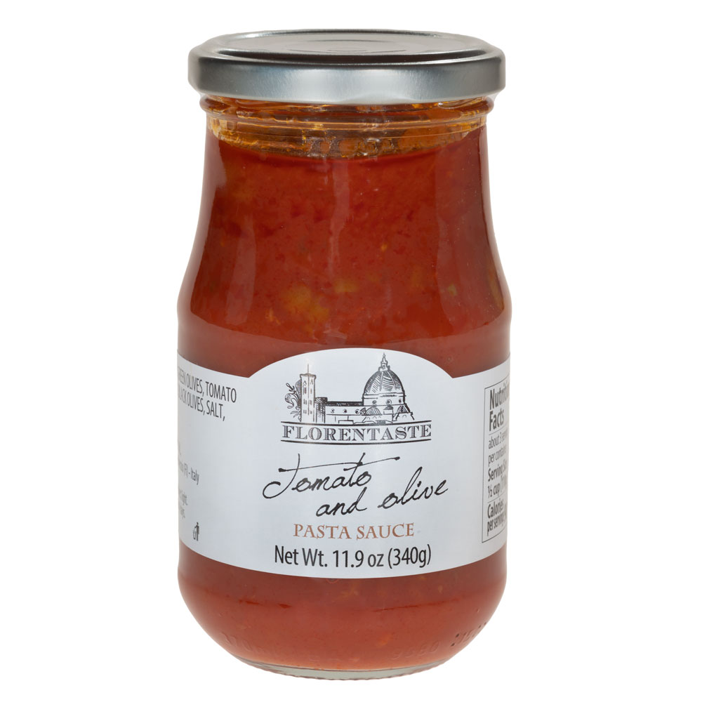 Tomato And Olive Sauce – 11.9 oz (340 gr) – Florenpepe Srl